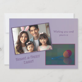 Personlig Photo Decorative Egg Påsk Card Julkort