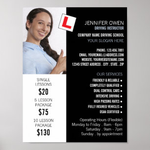 Personlig Photo, Driving School, Instruktör Poster