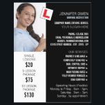 Personlig Photo, Driving School, Instruktör Reklamblad<br><div class="desc">Personlig Photo,  Driving School,  instruktörsreklamflygare via Affärskortet Store.</div>