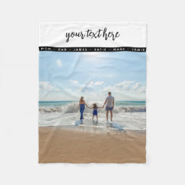 Personlig Photo Family Kärlek Memories Fleecefilt