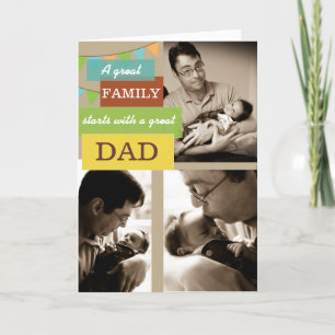 Personlig Photo Fars dag Card Kort