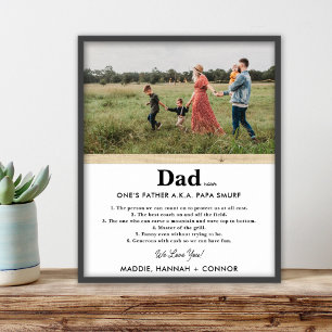Personlig Photo Fars dag Gift Poster