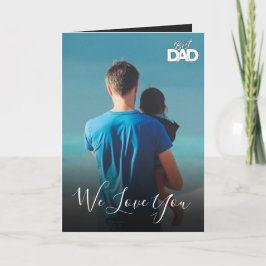 Personlig Photo Fars dag Helgdag-presentkort Kort