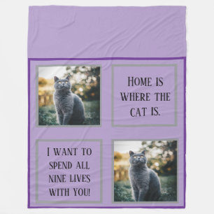Personlig Photo Fleece Blanket - Anpassningsbar Bi