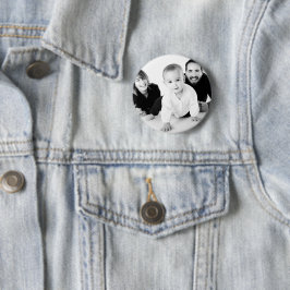 Personlig Photo Gift for Him Pin Button Knapp
