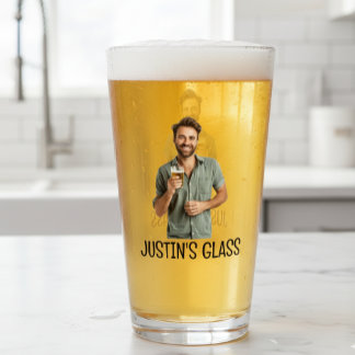 Personlig Photo Gift Monogram Glaskopp