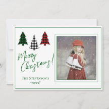 Personlig Photo Grönt God jul Julafton