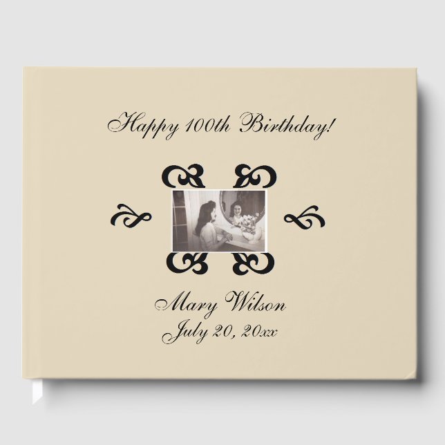 Personlig Photo Guest Bok (Framsida)