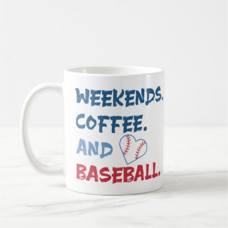 Personlig Photo Helg, kaffe och baseball Mugg
