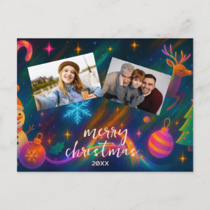 Personlig Photo Helgdag Card - Anpassningsbar jul Helg Vykort