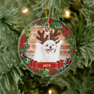 Personlig Photo Hund älskare jul Ornament