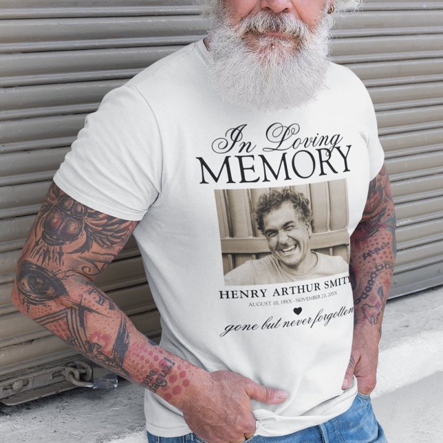 Personlig Photo In Loving Memory T Shirt (Skapare uppladdad)