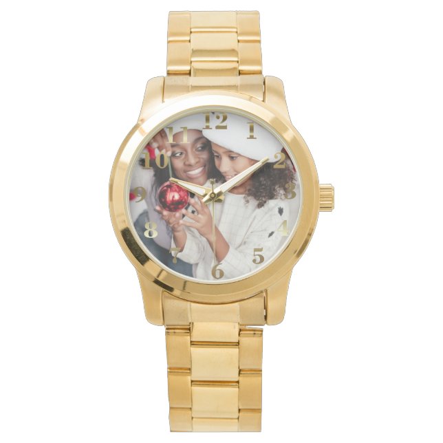 Personlig Photo jul Gift Wrist Watch Armbandsur (Framsida)