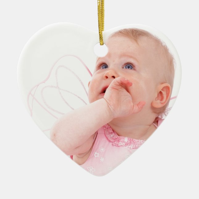 Personlig Photo Julgransprydnad Keramik (Framsidan)