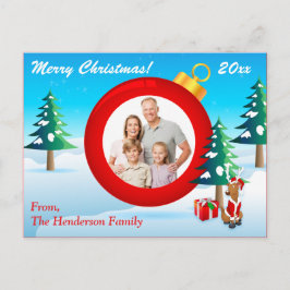 Personlig PHOTO-julklapp 3 Helg Vykort