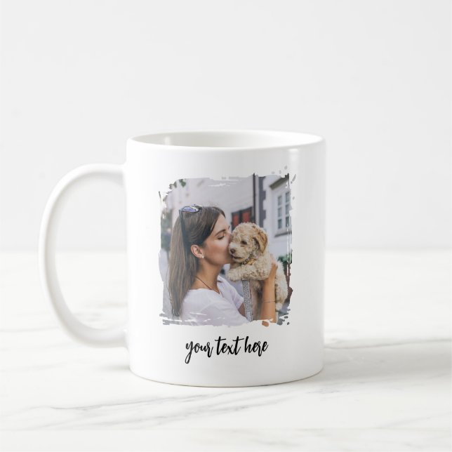 Personlig Photo Kopp Anpassningsbar Text Bild Gift (Vänster)