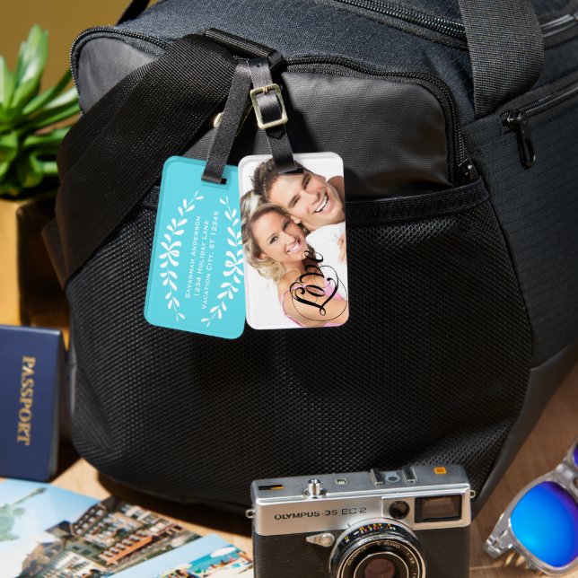 Personlig Photo Luggage Tag Bagagebricka (Fram & Baksida)
