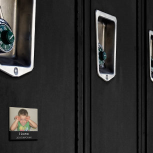 Personlig Photo Magnet Enkel Namn-år Klass