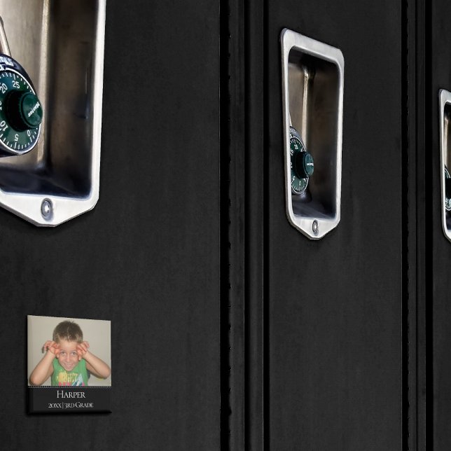 Personlig Photo Magnet | Enkel Namn-år Klass (Skapare uppladdad)