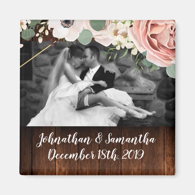 Personlig Photo Magnet Geometric Garden Ro (Framsidan)