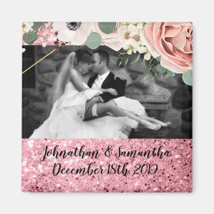 Personlig Photo Magnet Geometric Garden Ro