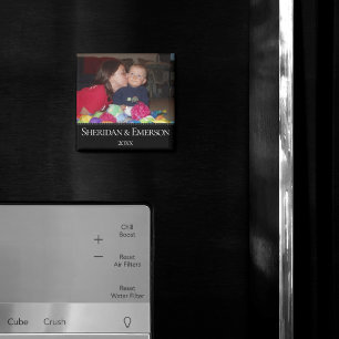 Personlig Photo Magnet Minimiår för Namn