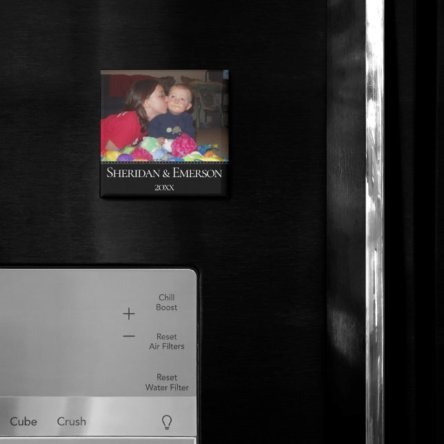 Personlig Photo Magnet | Minimiår för Namn (Skapare uppladdad)