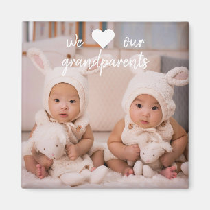 Personlig Photo Magnets för morföräldrar Magnet