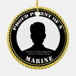 Personlig Photo Marine Parent Ornament