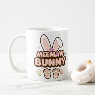 Personlig Photo "MeeMaw Bunny" Påsk kaffe Kaffemugg