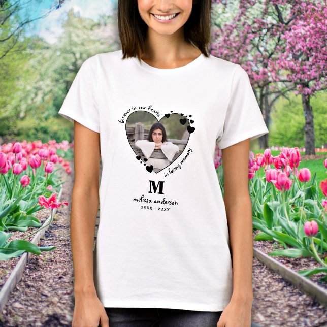 Personlig Photo Memorial Loving Memory Funeral T Shirt (Skapare uppladdad)