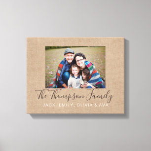 Personlig Photo & Message Acrylic Keepsak Awar Canvastryck