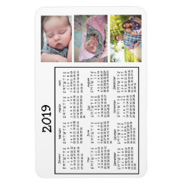 Personlig Photo Mini Magnet Calendar 2018