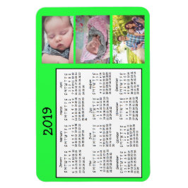 Personlig Photo Mini Magnet Calendar 2018