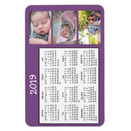Personlig Photo Mini Magnet Calendar 2018
