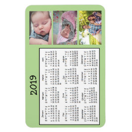 Personlig Photo Mini Magnet Calendar 2018