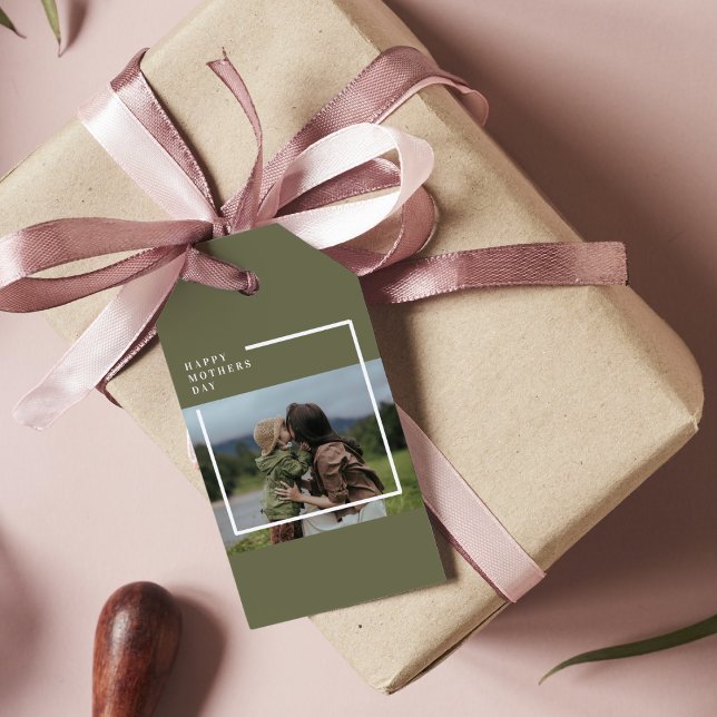 Personlig Photo Mors dag Gift Presentetikett (Skapare uppladdad)