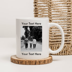 Personlig Photo Mugg med text