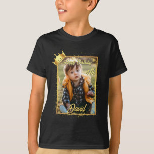 Personlig Photo Namn Boy Birthday T Shirt
