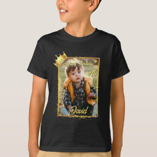 Personlig Photo Namn Boy Birthday T Shirt