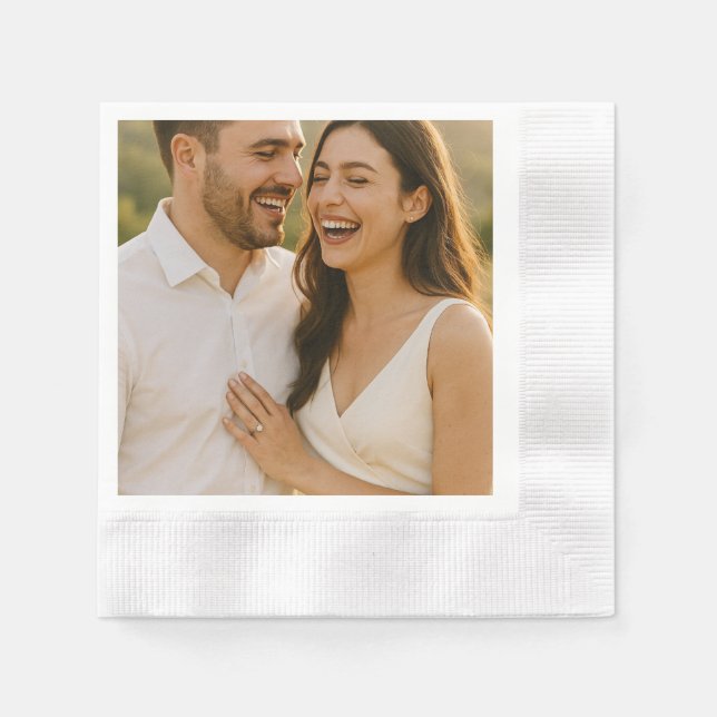 Personlig Photo Napkins Pappersservett (Framsidan)