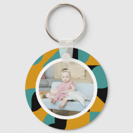 Personlig Photo och Mönster Nyckelring