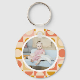 Personlig Photo och Mönster Nyckelring