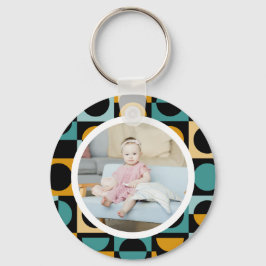 Personlig Photo och Mönster Nyckelring