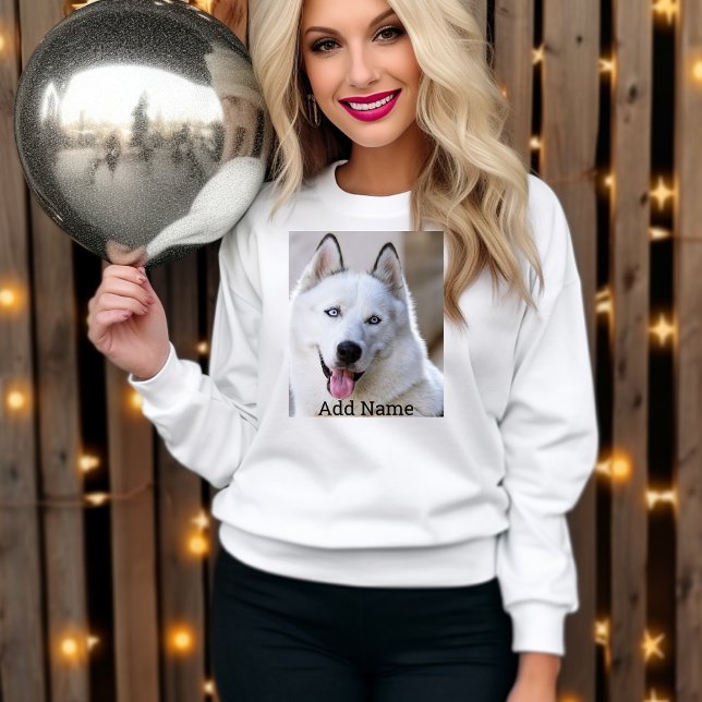 Personlig Photo och Namn Customized Minimalist T Shirt (Skapare uppladdad)