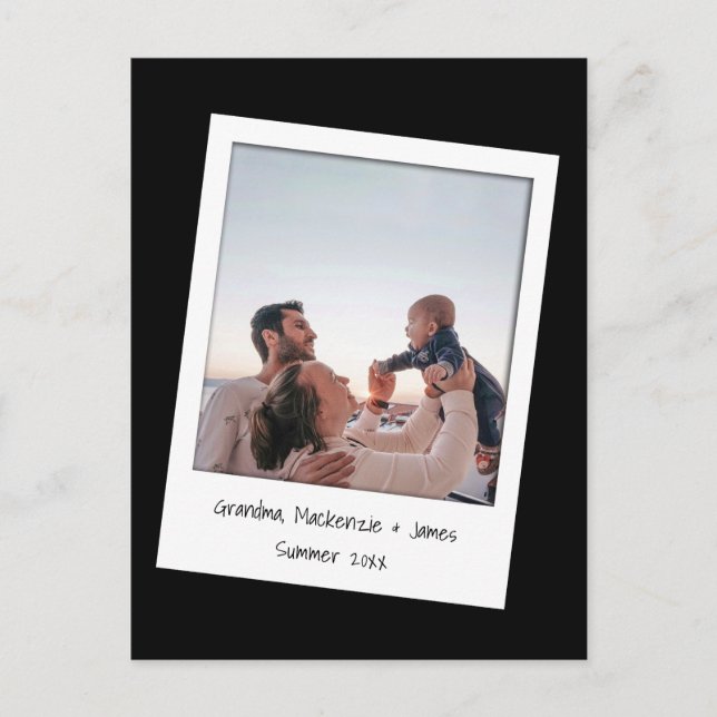 Personlig Photo och Ram Vykort (Framsida)