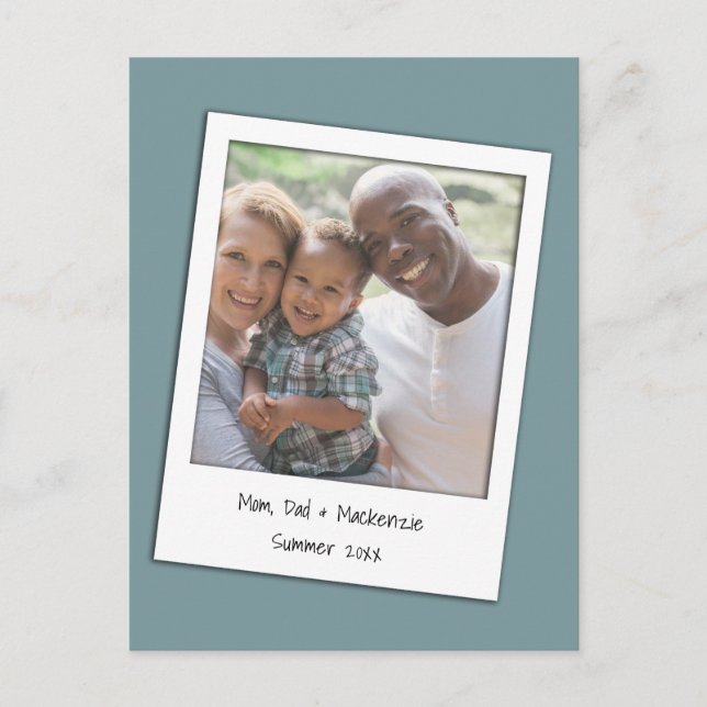 Personlig Photo och Ram Vykort (Framsida)