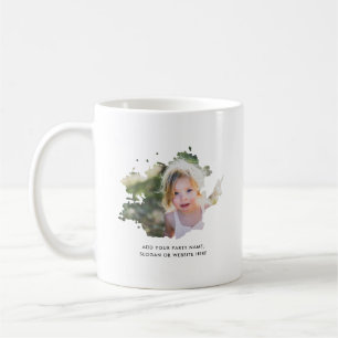 Personlig Photo och Text Bläck Spot Kaffemugg