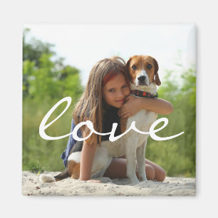 Personlig Photo Pet and Family Keepsak Magnet