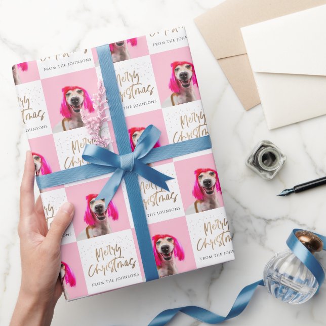 Personlig Photo Pet Hund God jul Presentpapper (Gifting)